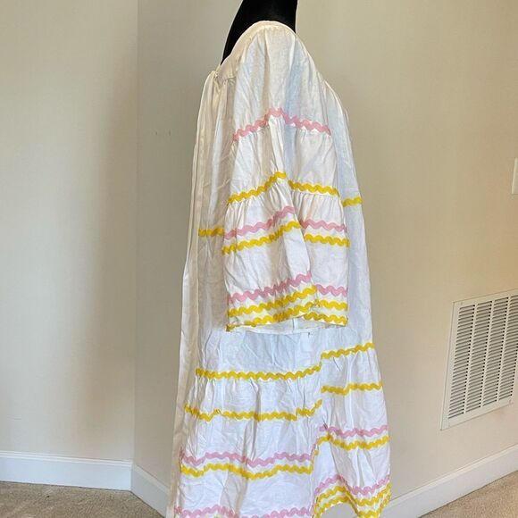 Lisa Marie Fernandez x Target Ric Rac Bell Flare Sleeve Dress Size M - Picture 6 of 6